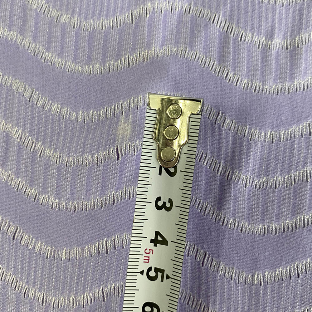 PLEATS PLEASE プリーツプリーズ イッセイミヤケ PP82LK922 A-POC フリンジ Tシャツ 半袖 カットソー パープル系 3【中古】