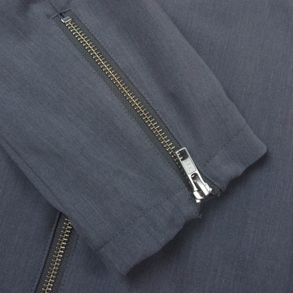 UNITED ARROWS ユナイテッドアローズ 6225-648-0588 A DAY IN THE LIFE シングル ライダース JK バンドカラー ジャケット グレー系 M【中古】