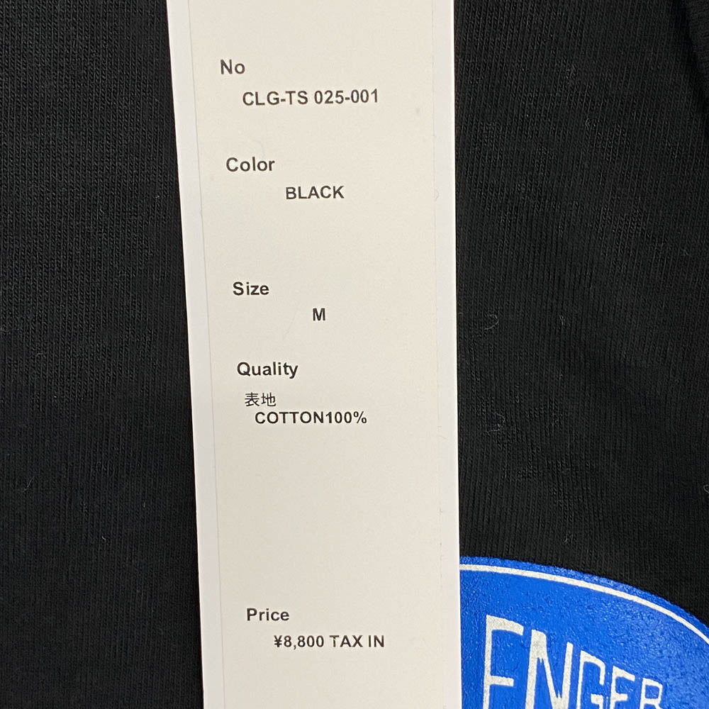 CHALLENGER チャレンジャー CLG-TS 025-001 ROSE BANDANA TEE ローズ バンダナ プリント 半袖 Tシャツ カットソー ブラック ブラック系 M【美品】【中古】