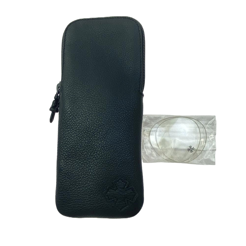 CHROME HEARTS クロムハーツ(原本無) THICK AS アンティークシルバー ラウンド メタルフレーム サングラス 眼鏡 アイウェア 48□22-151 替え純正レンズ付 48□22-151【中古】