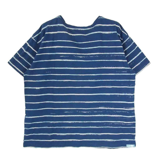 PORTER CLASSIC ポータークラシック ARTIST BORDER T-SHIRT アーティスト ボーダー Tシャツ ネイビー系 L【中古】