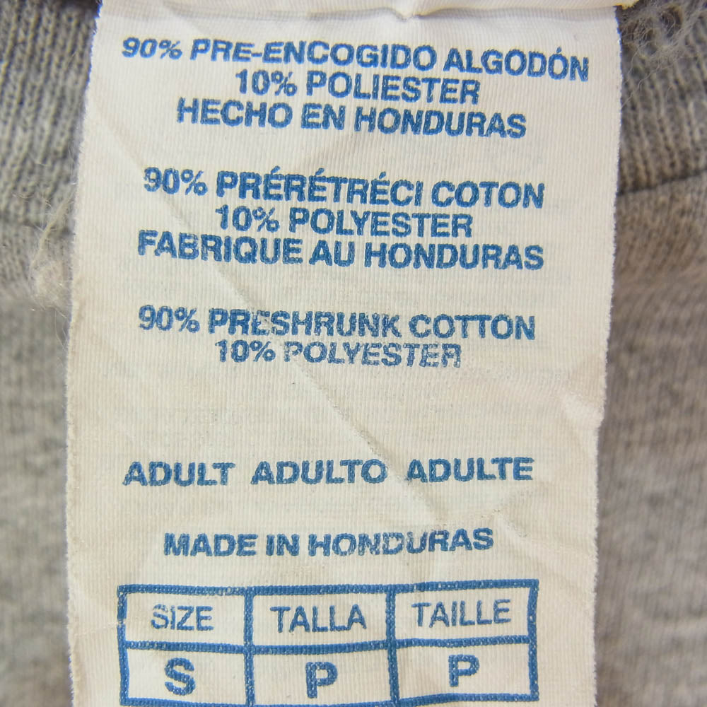 ヴィンテージ 90s DELTA プリント クルーネック 丸首 半袖 Tシャツ グレー系 S【中古】