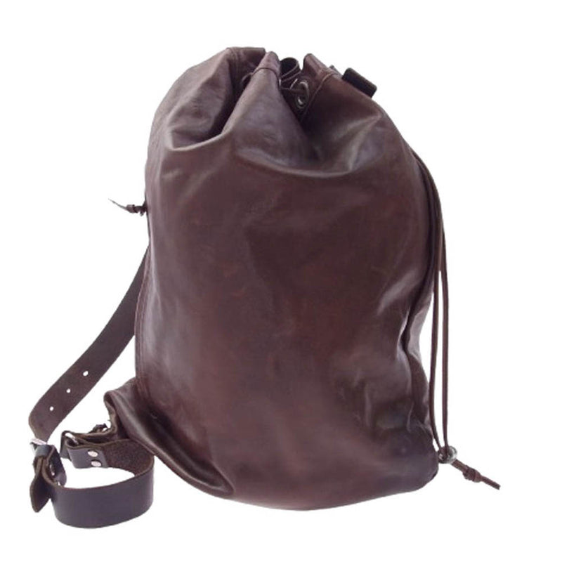 インディード レザー ワンショルダー ダッフル バッグ ブラウン