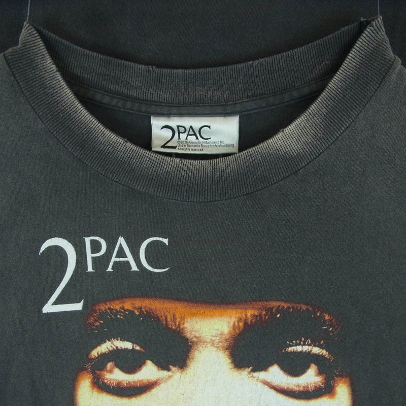 美品です2PAC Tシャツ ブラック SAINTデザイン SAINT MICHAEL/2PC_SS TEE/2PAC/BLACK