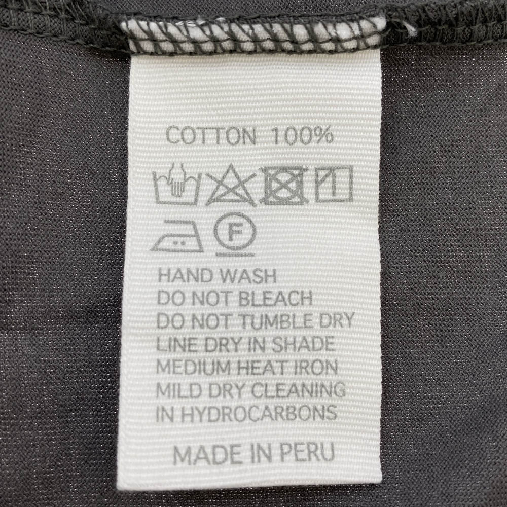ハンドバーク ポケット付き 半袖 Tシャツ グレー系 S【中古】