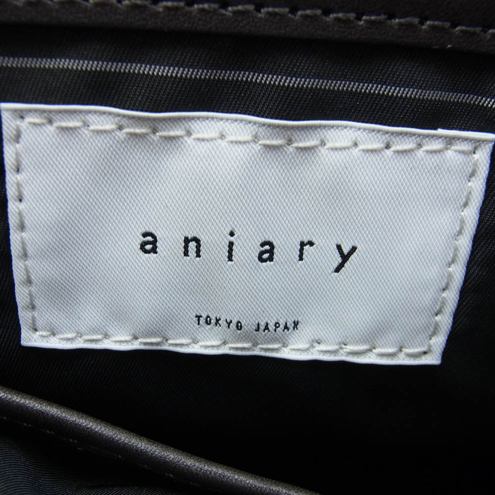 aniary アニアリ 36-02000 Artisan Leather アルティザン レザー トート ビジネス バッグ ダークブラウン系【新古品】【未使用】【中古】