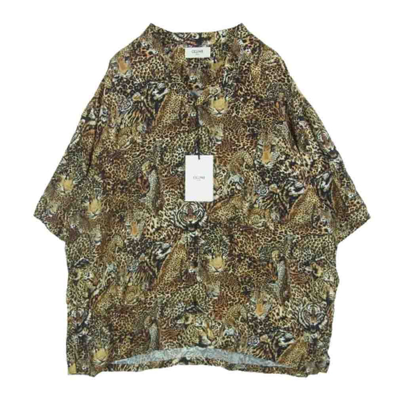 CELINE 2C517251S レオパード総柄半袖シャツ CELINE 2C517251S レオパード総柄半袖シャツ