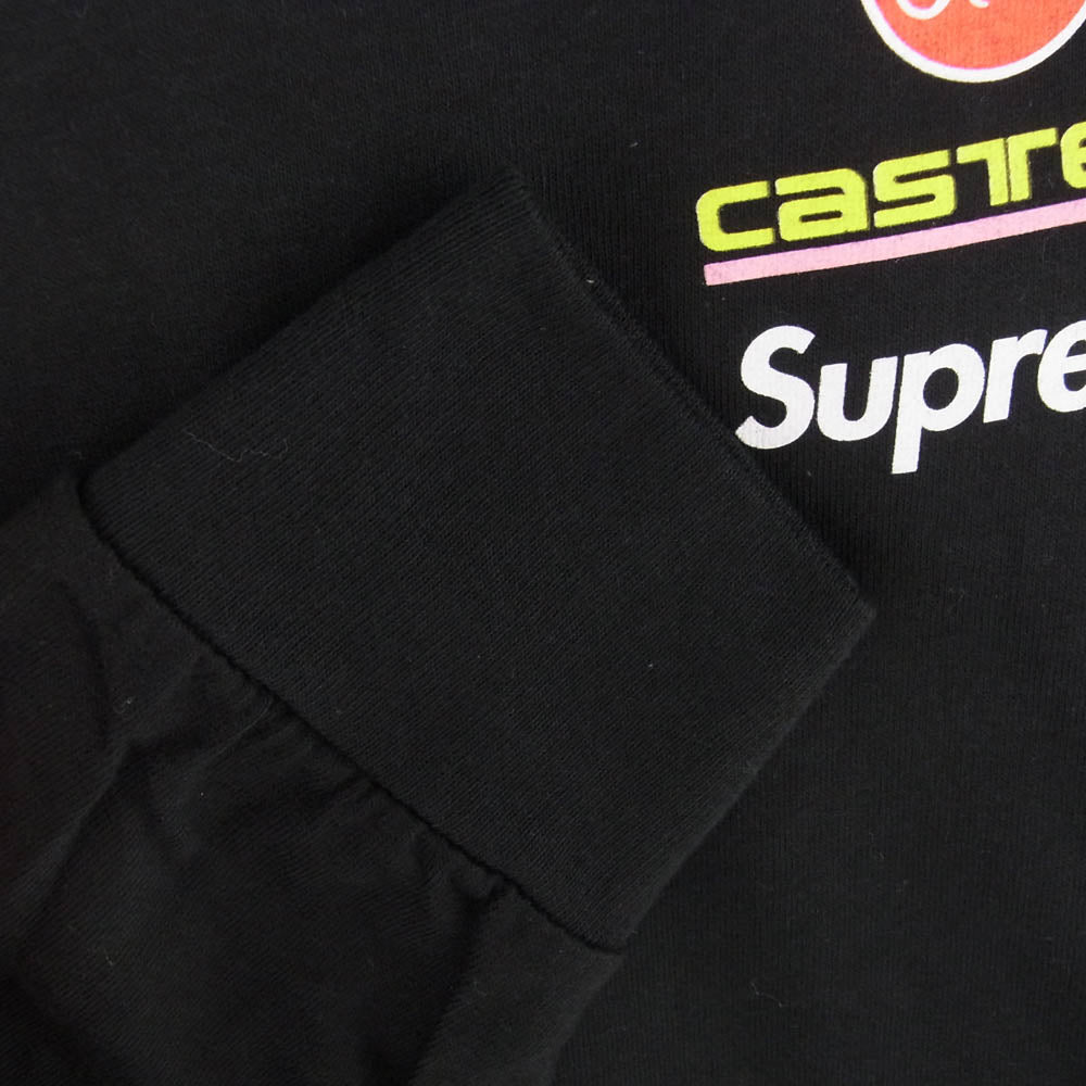 Supreme シュプリーム 25SS × SpongeBob Castelli Racing L/S Tee スポンジボブ レーシング 長袖 カットソー ロングスリーブTシャツ ブラック系 M【新古品】【未使用】【中古】