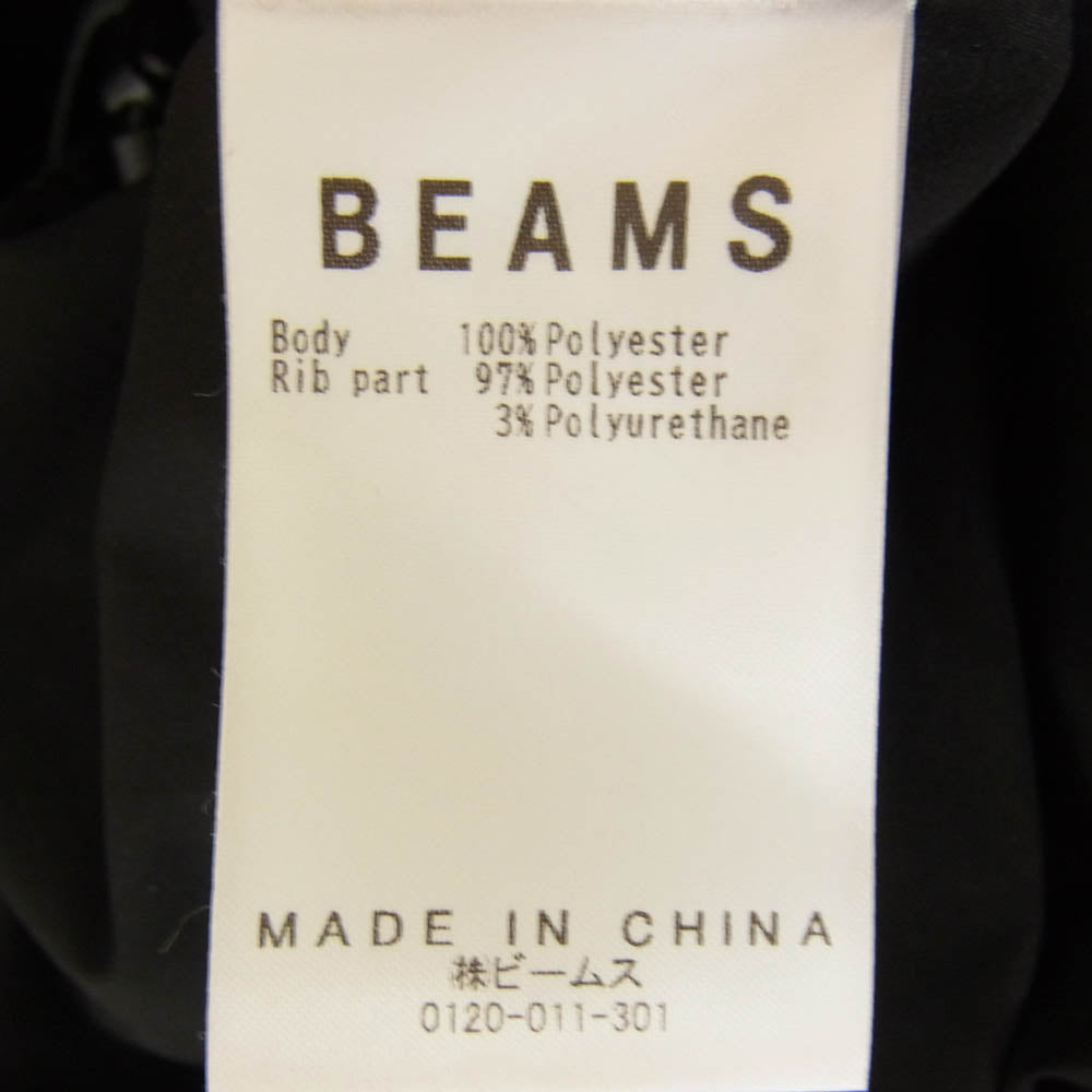 BEAMS ビームス 23SS 11-04-0207-458 テック ルーズ ドローストリング 半袖 Tシャツ ブラック ブラック系 L【美品】【中古】