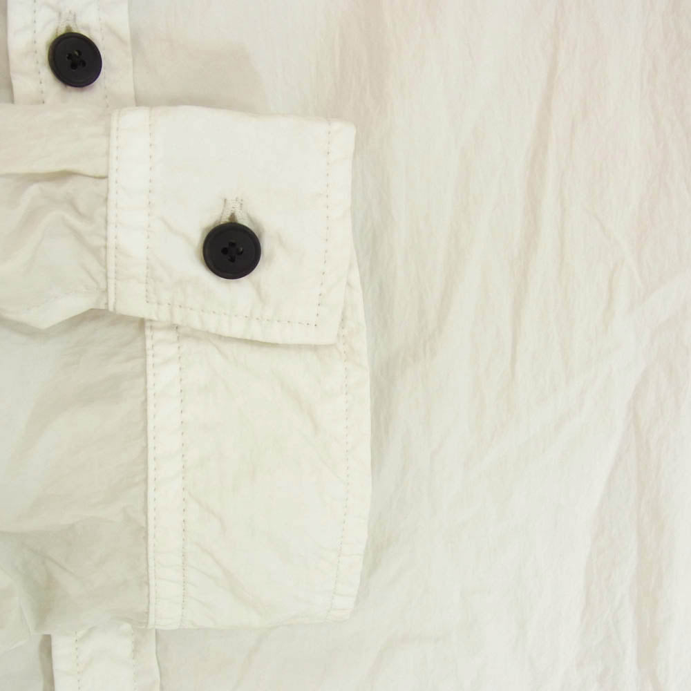 ATON エイトン BLAGGM0204 HAND DYED NYLON SHIRT JACKET ハンドダイ ナイロン シャツ ジャケット グレー系 6【極上美品】【中古】