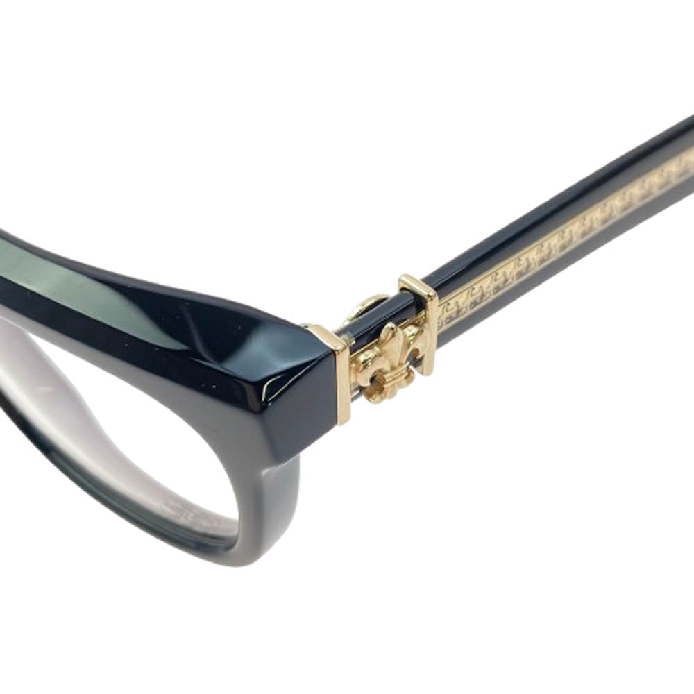 CHROME HEARTS クロムハーツ(原本無) SEE YOU IN TEA BSフレア テンプル ウェリントン サングラス 眼鏡 アイウェア ブラック系 53□20-143【中古】