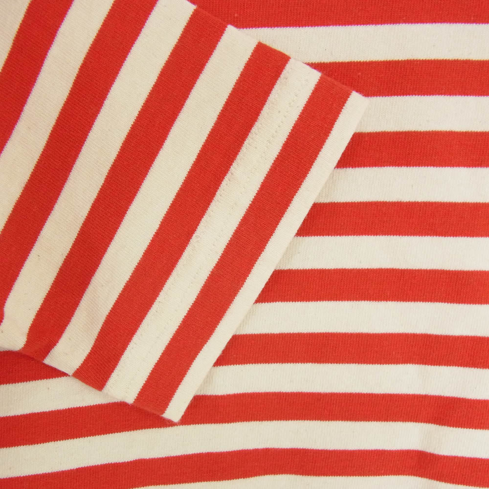 UNITED ARROWS ユナイテッドアローズ & SONS アンドサンズ 5512-299-0170 ロングスリーブ 長袖 ボーダー バスクシャツ Tシャツ レッド系 L【中古】