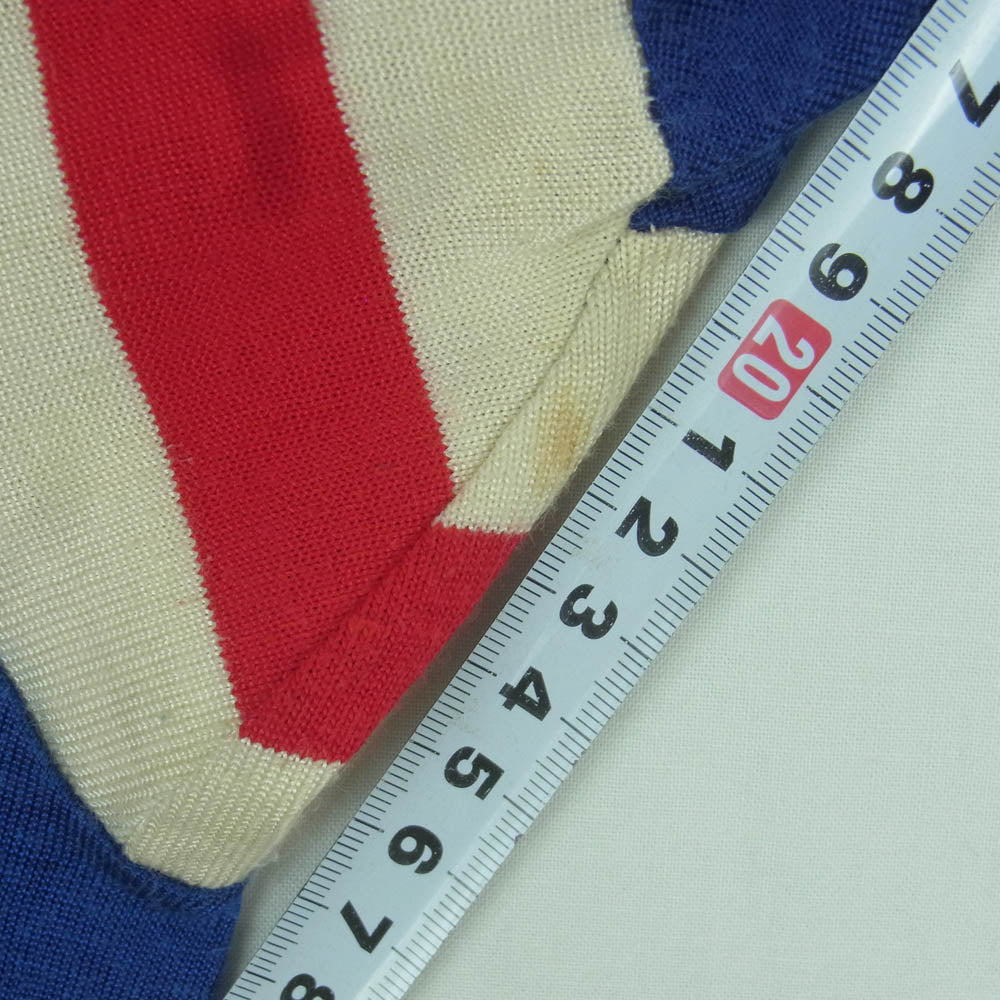 ヴィンテージ Rawlings ローリングス 60s 70s トリム 半袖 Tシャツ ブルー系 M【中古】