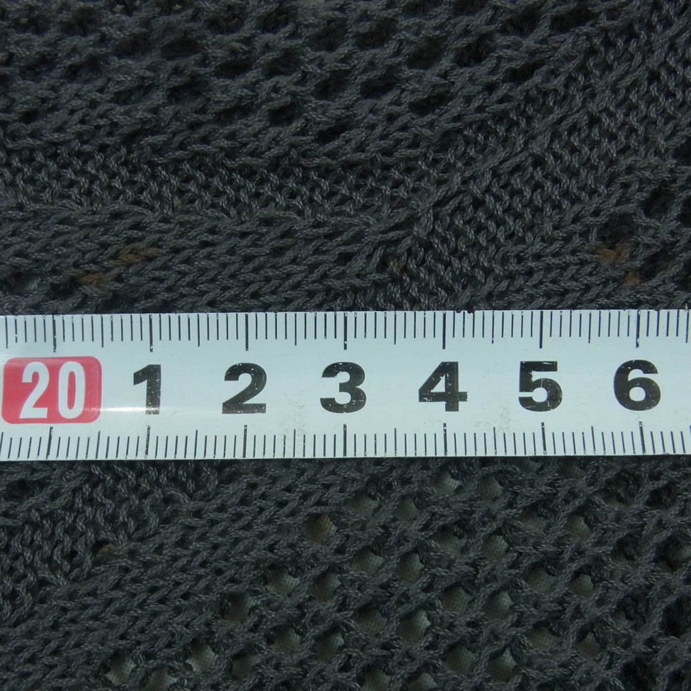 ヌルス NUSS25KNI001 Deconstructed Logenze Knitted Sweater 編み込み ニット セーター コットン グレー系 1【中古】