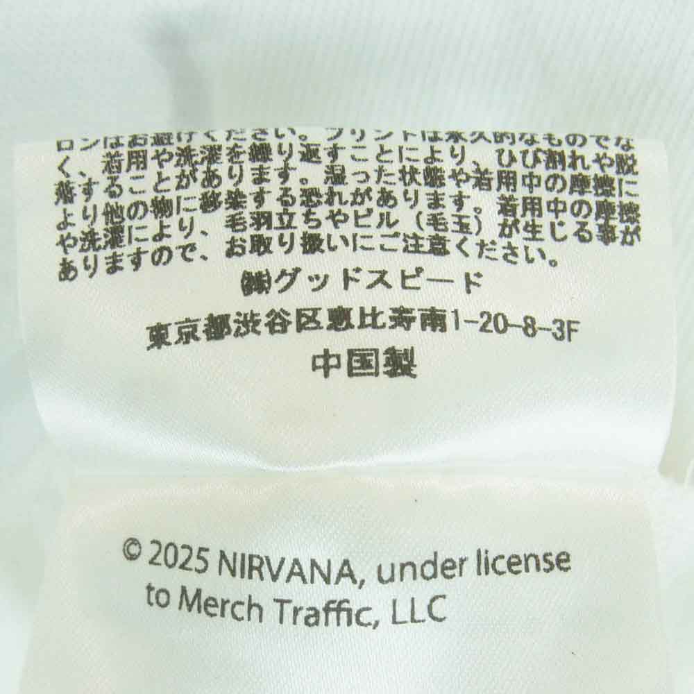 グッドロックスピード nirvana ニルヴァーナ 半袖 Tシャツ コットン 中国製 ホワイト系 L【中古】