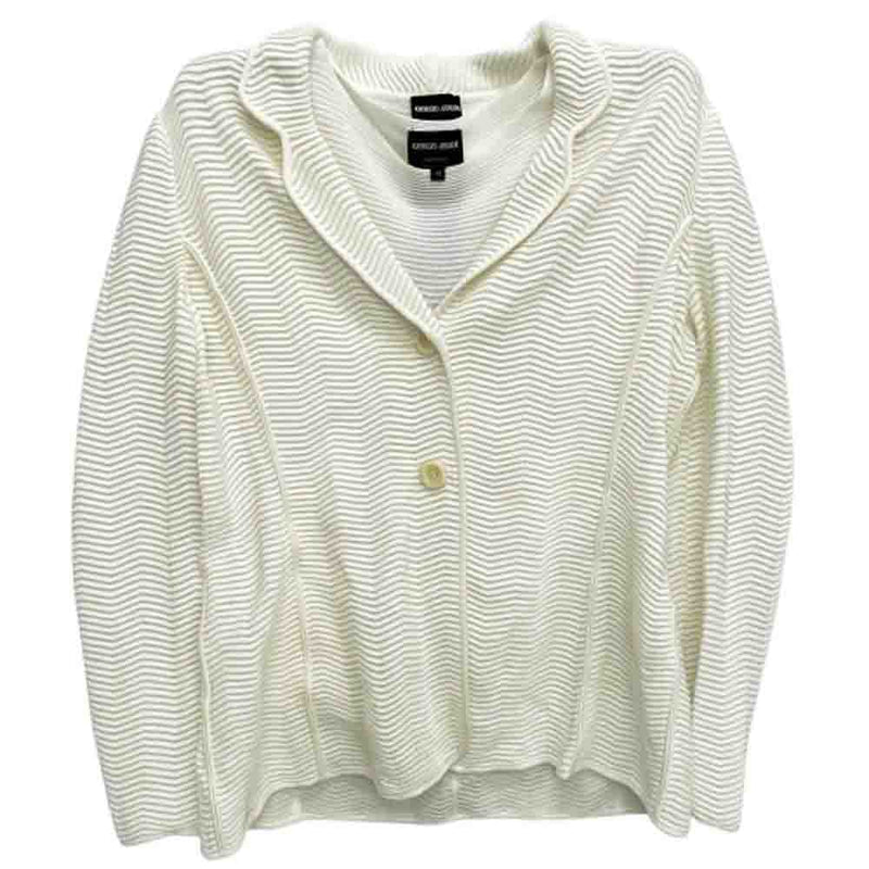 ヴィンテージ ユーズド 古着 エンポリオアルマーニ シースルー カーディガン 絹 ヴィンテージ ユーズド 古着 エンポリオアルマーニ シースルー