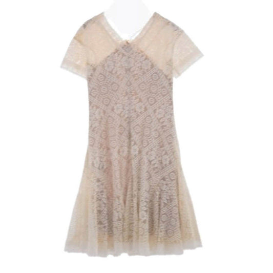 TADASHI SHOJI タダシショージ AVS17129MX AURORE DRESS オーロラドレス ワンピース ホワイト系 10【中古】