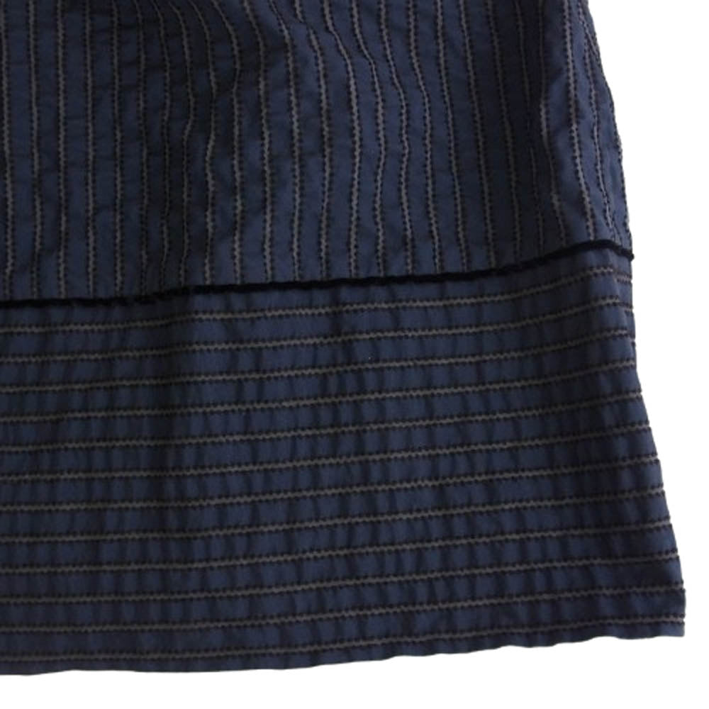 FOXEY フォクシー 42255-A00F05KA Dress Framboise フランボワーズ ノースリーブ ワンピース ネイビー系 40【中古】