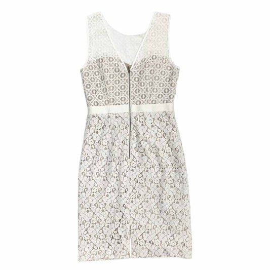 ビーシービージーマックスアズリア ALICE ノースリーブ レース ワンピース ホワイト系 4【美品】【中古】