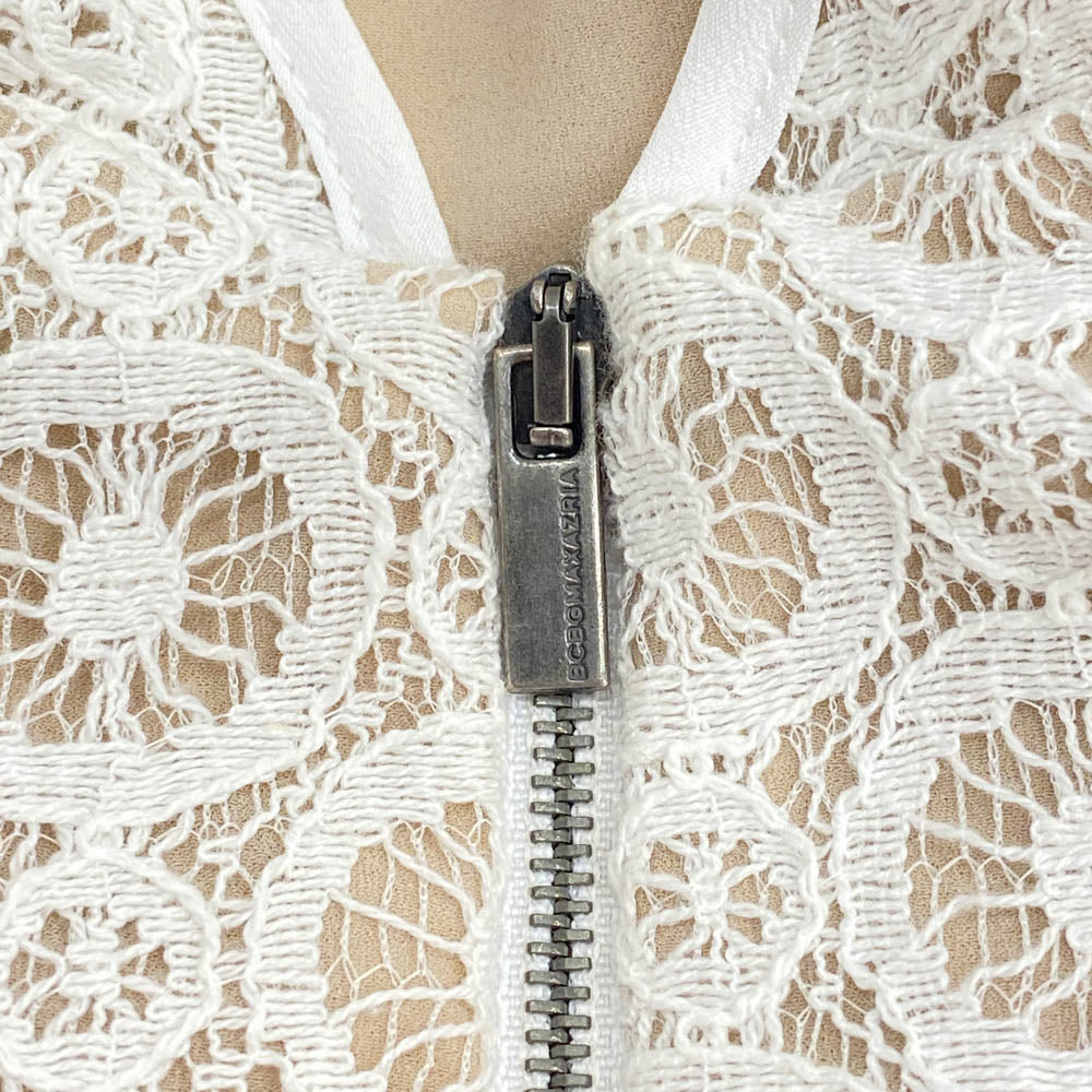 ビーシービージーマックスアズリア ALICE ノースリーブ レース ワンピース ホワイト系 4【美品】【中古】