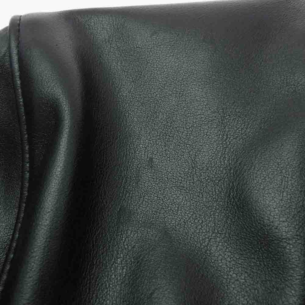 トリプルシックスレザーウェア LJM-8 FRONT FLAP LEATHER JACKET フロント フラップ レザー ジャケット ブラック系 38【美品】【中古】