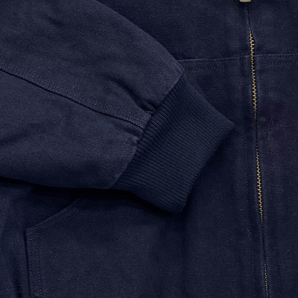 HideandSeek ハイドアンドシーク 24AW Zip Hooded Work Jacket フルジップ フーデッド ダック ジャケット ネイビー系 L【中古】