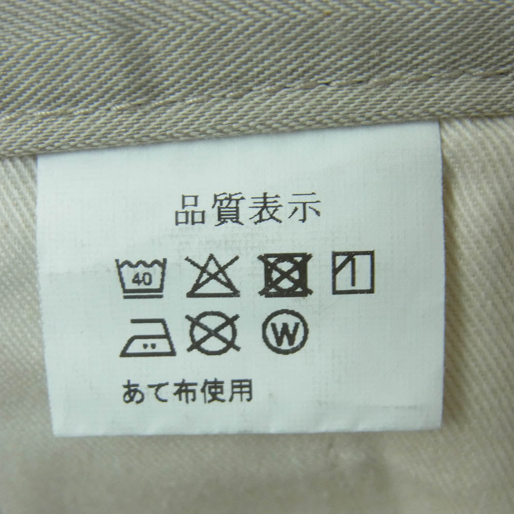 ネセサリー ヘリンボーン 2タック ショーツ ショート パンツ オフホワイト系 32 3【美品】【中古】
