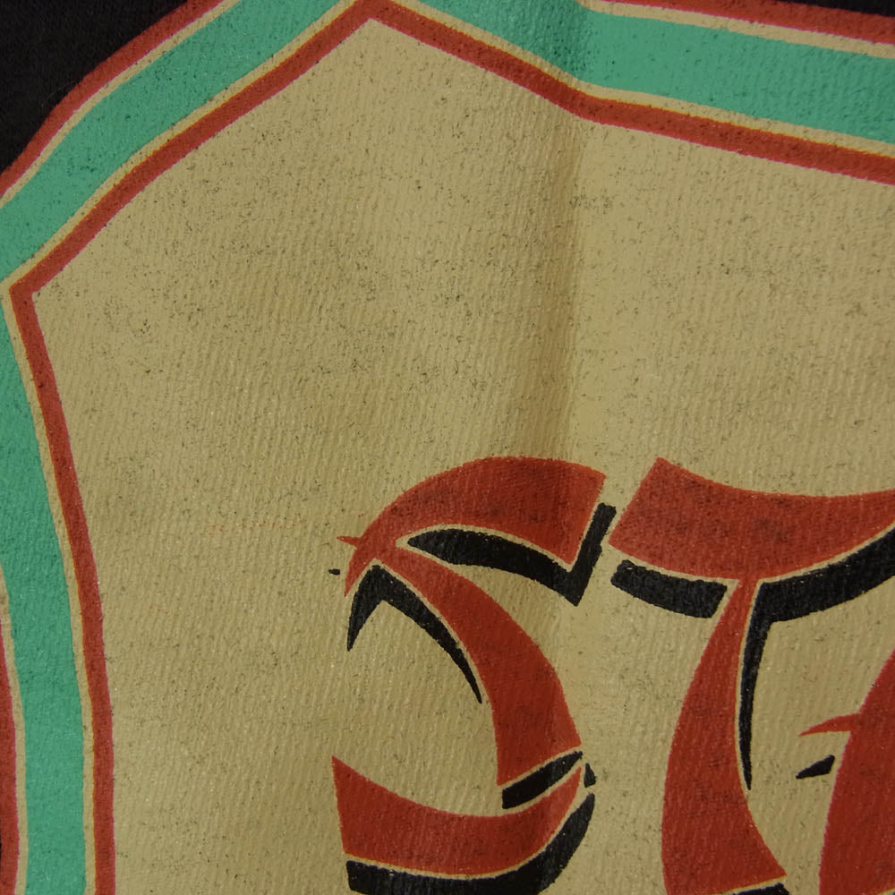 STANDARD CALIFORNIA スタンダードカリフォルニア 胸元 STANDARD CALIFORNIA イエロー ロゴ 半袖 Tシャツ ブラック系 L【中古】