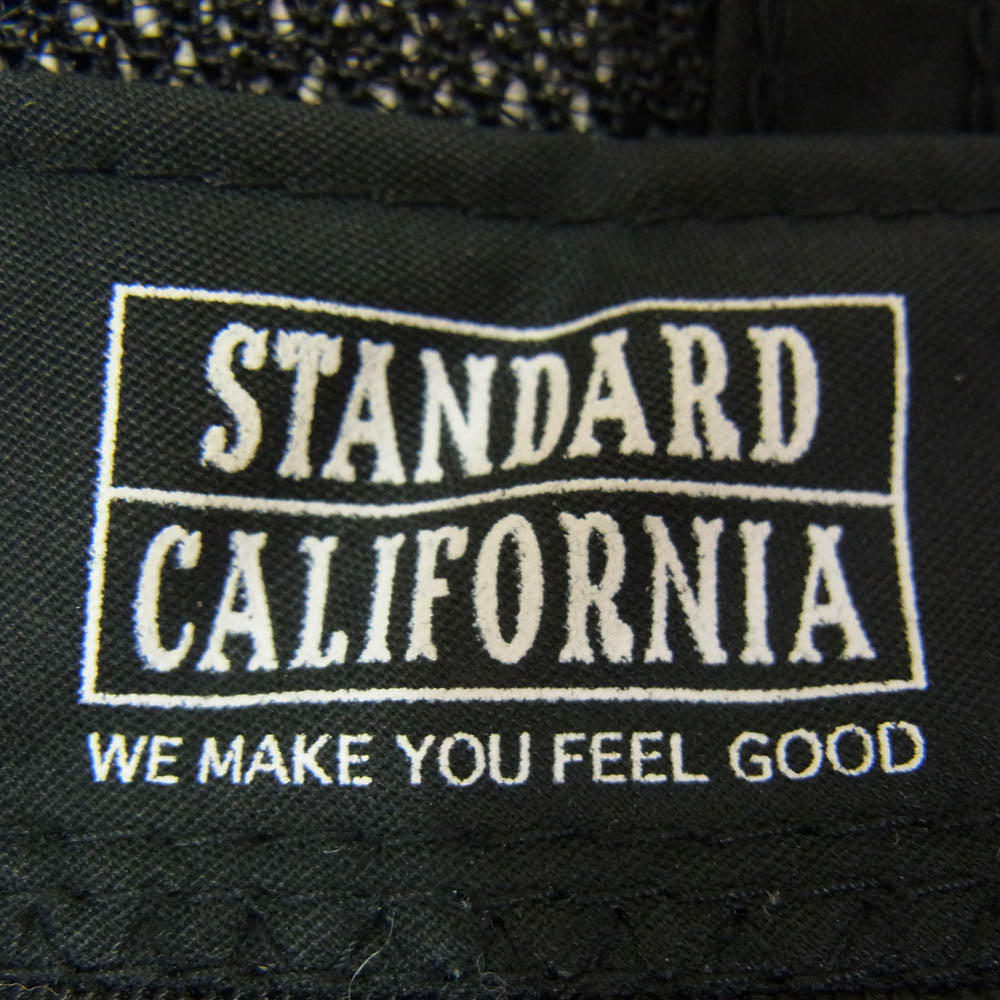 STANDARD CALIFORNIA スタンダードカリフォルニア ロゴ メッシュ キャップ ブラック ブラック系【中古】
