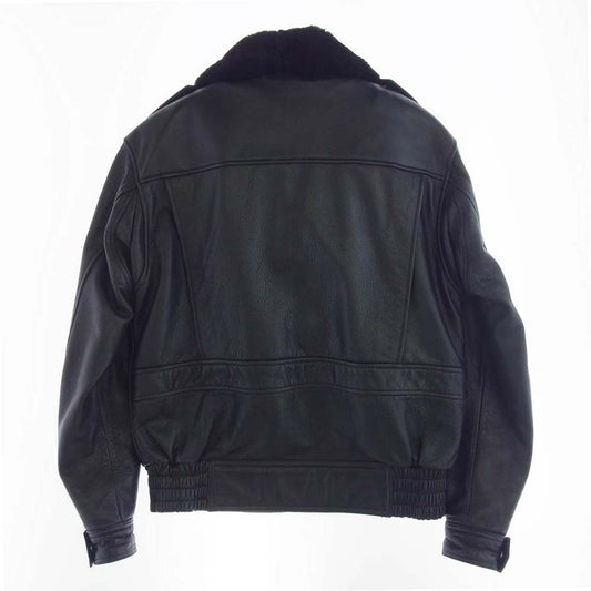 KADOYA カドヤ K'S LEATHER BBJ-2 G-1 レザー フライト ボマー ジャケット ブラック系 L【中古】