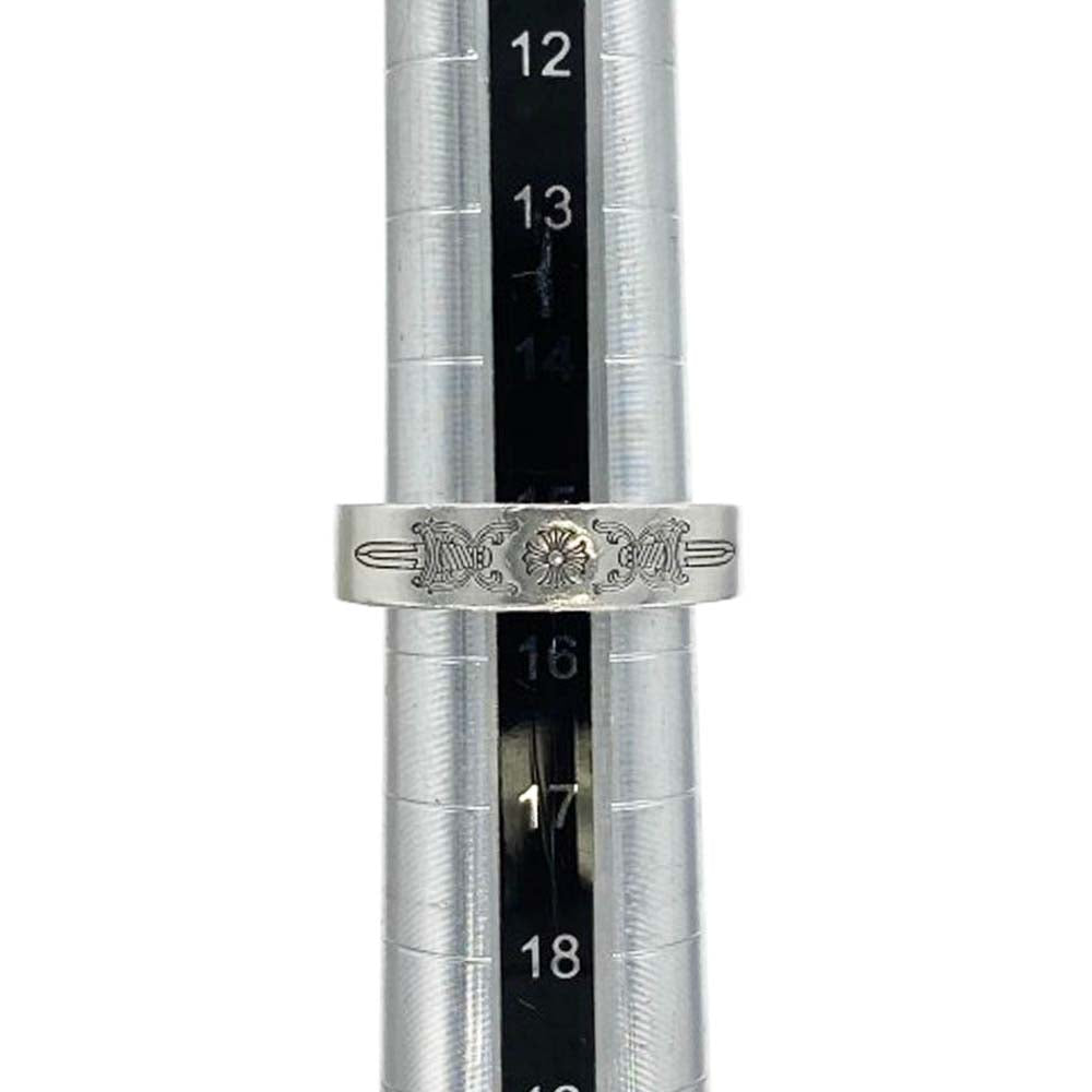 CHROME HEARTS クロムハーツ(原本無) 6mm SPACER DAGGER 6mm スペーサー ダガー リング シルバー系 15.5号【中古】