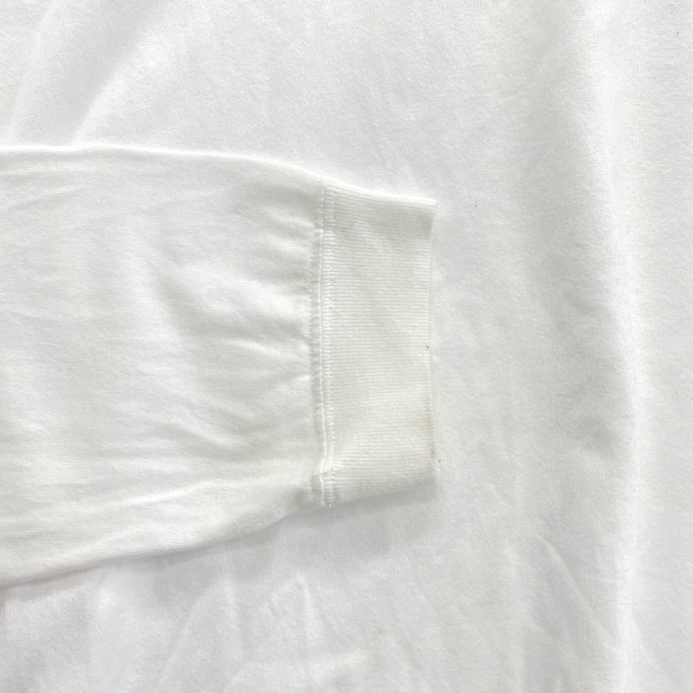 WTAPS ダブルタップス 19AW WTVUA TEE L/S ロゴプリント ロングスリーブTシャツ 長袖カットソー ホワイト系 X 03【中古】