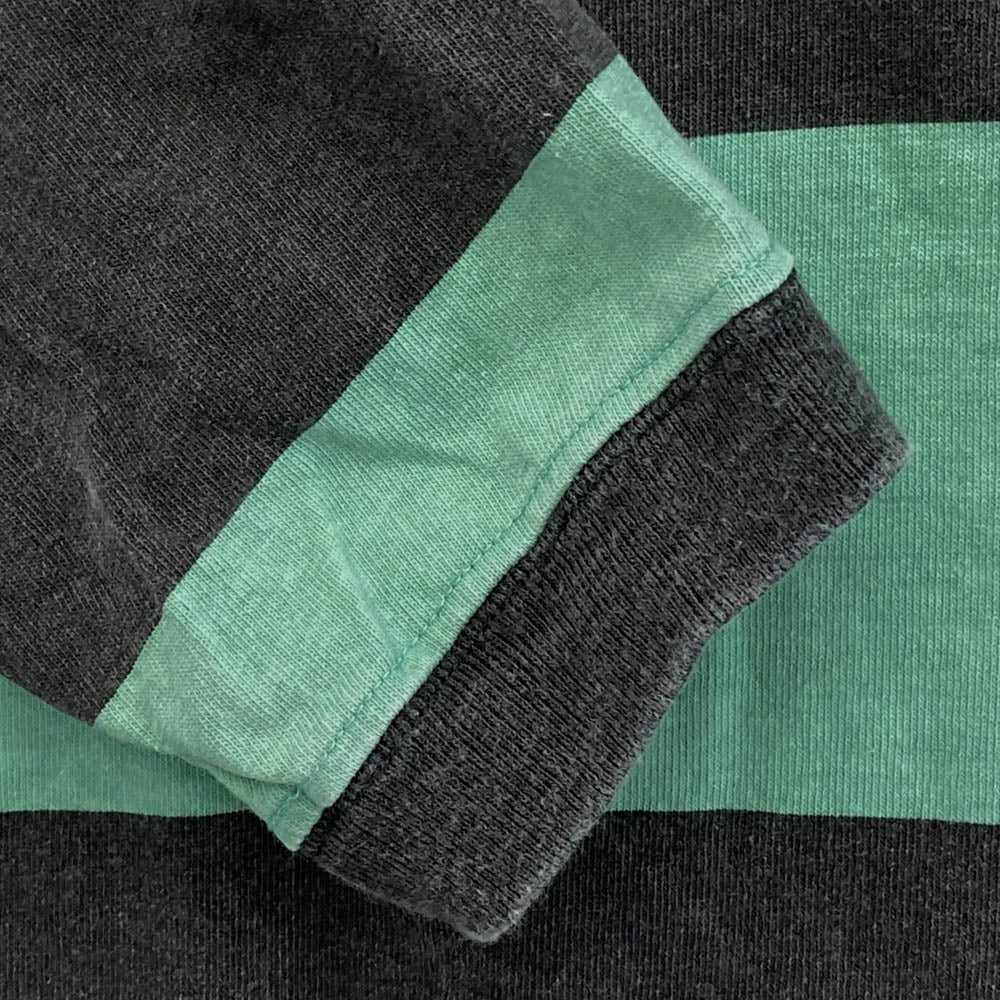 STANDARD CALIFORNIA スタンダードカリフォルニア SD Print Border Long Sleeve T ボーダー ロングスリーブ Tシャツ グリーン グレー系 グリーン系 L【中古】