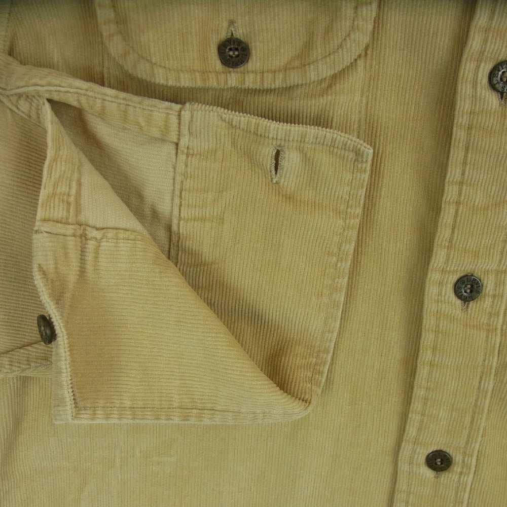 Levi's リーバイス Panatela tops 70s パナテラ コーデュロイ 長袖 シャツ ライトブラウン系 L【中古】