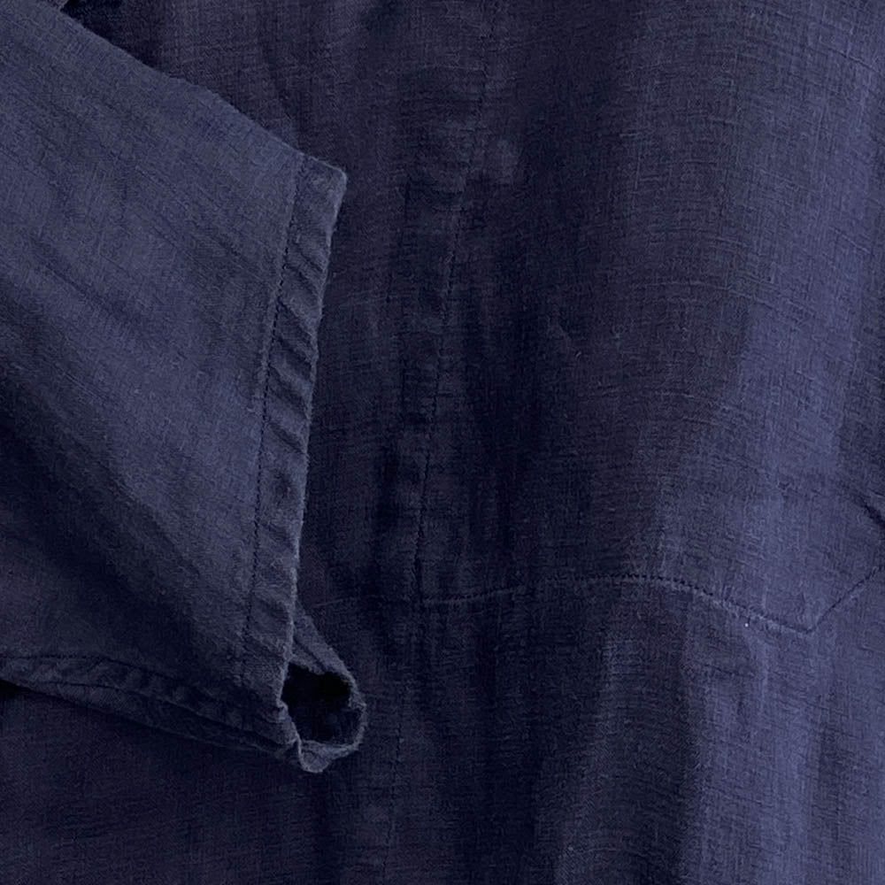 COMOLI コモリ 21SS T01-01019 リネン Wクロス ジャケット ネイビー系 3【中古】