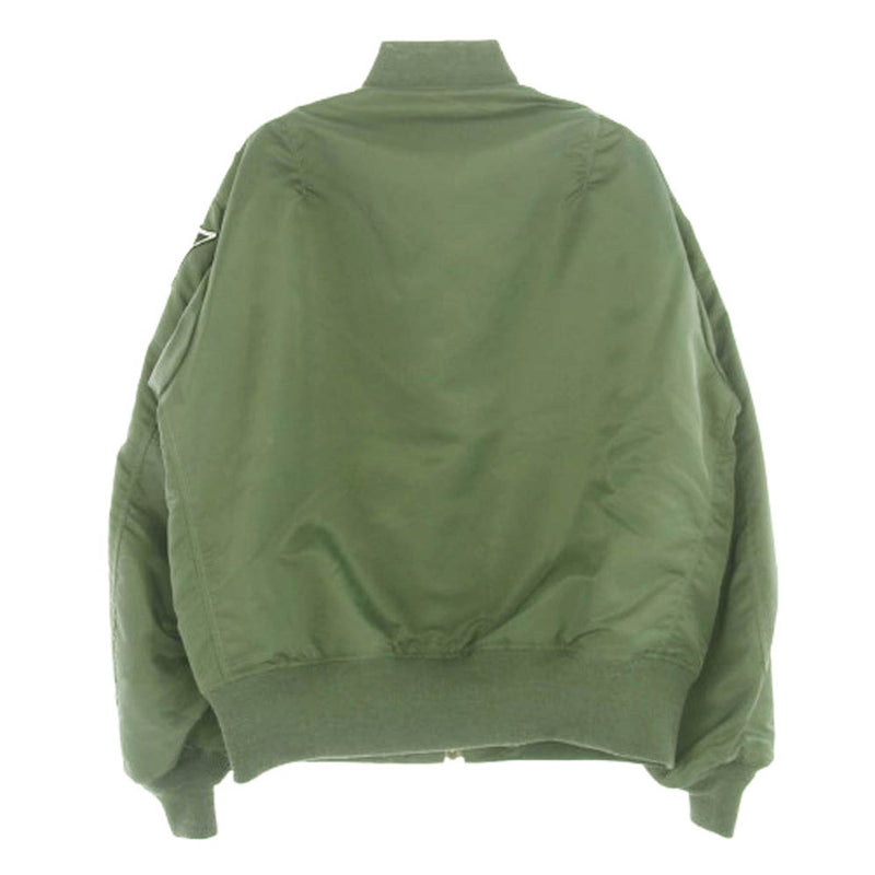 フライトジャケット Lサイズ モスグリーン 80-90's USA製 ALPHA MA-1 フライトジャケット M セージグリーン