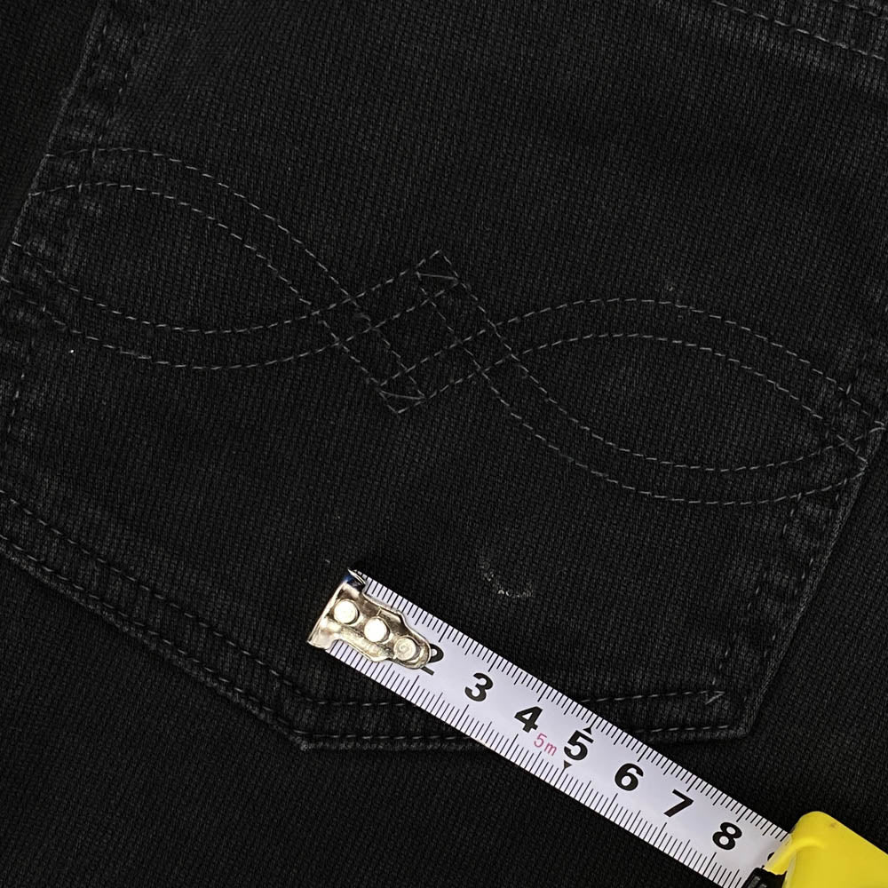 WAREHOUSE ウエアハウス 1096 PIQUE PANTS テーパード ピケ パンツ ブラック ブラック系 32【中古】