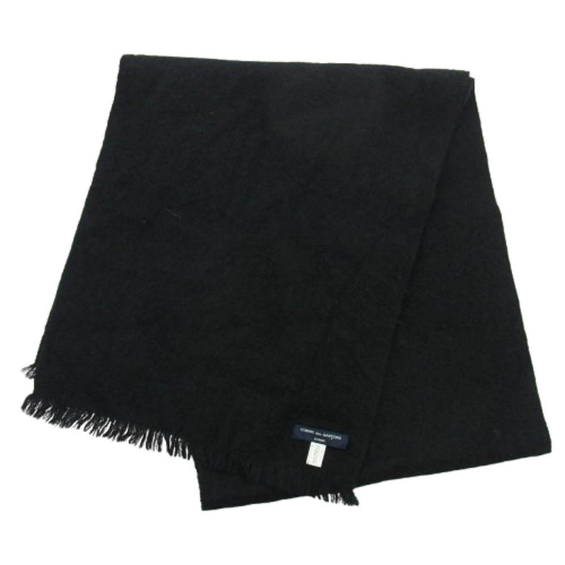 COMME des GARÇONS ブラックマフラー ウール COMME des GARÇONS ブラックマフラー ウール 【公式通販】