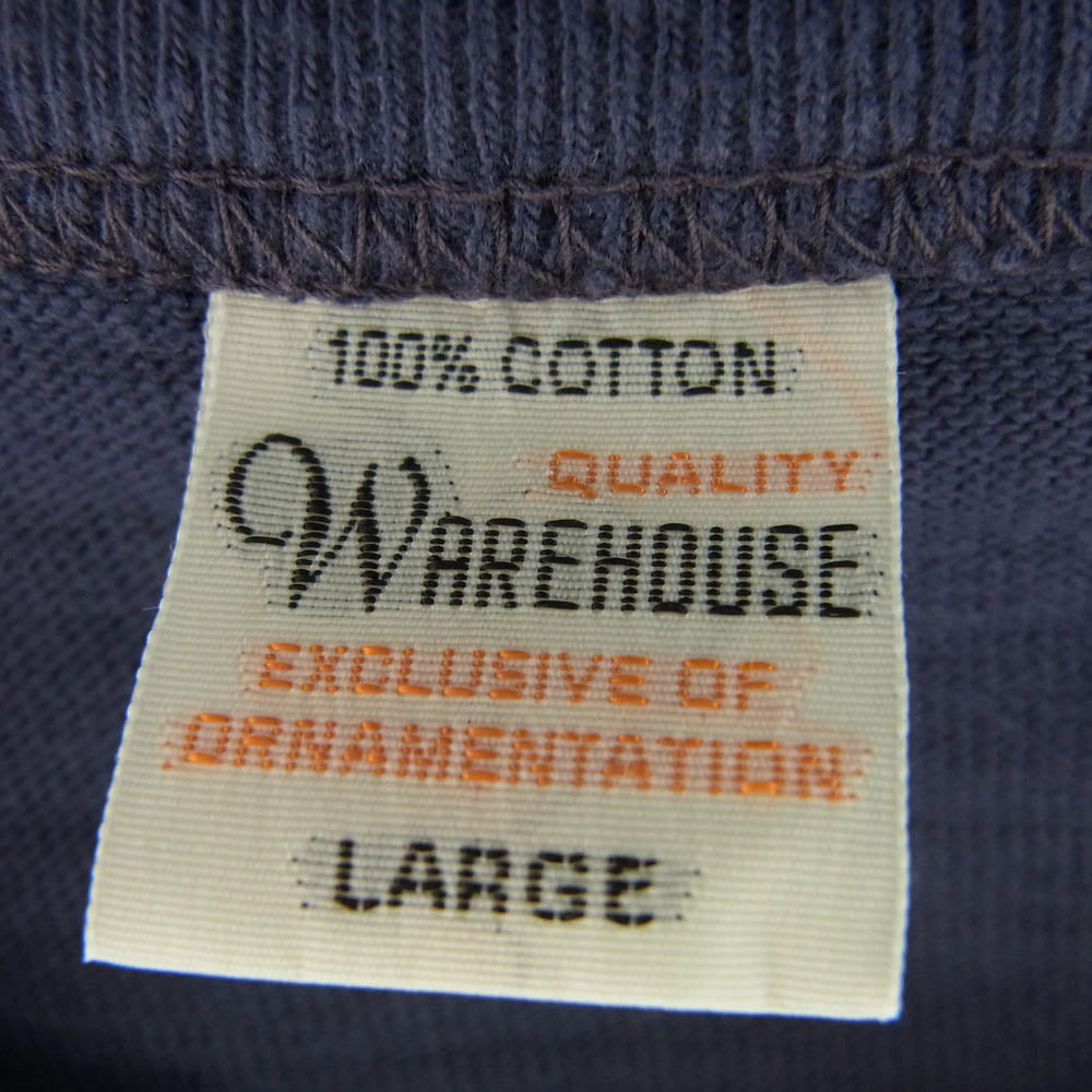 WAREHOUSE ウエアハウス コットン 半袖 Tシャツ ネイビー系 L【中古】