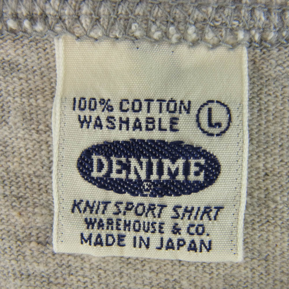 Denime ドゥニーム コットン 半袖 Tシャツ グレー系 L【中古】