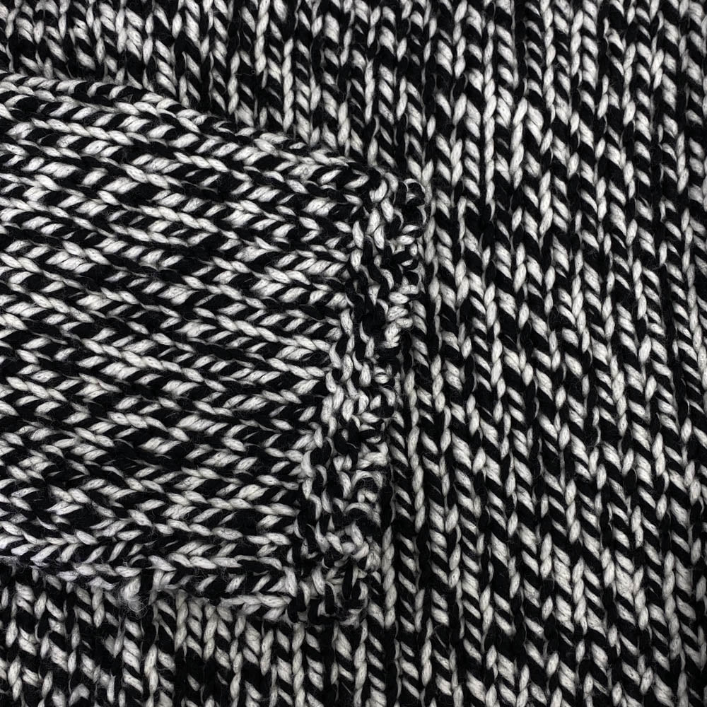ACNE STUDIOS アクネストゥディオズ B60290 FN-MN-KNIT000427 ウール ハイネック ニット ブラック系 ホワイト系 M【中古】