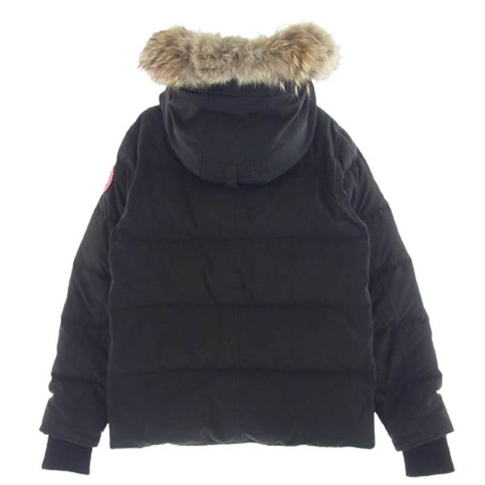 CANADA GOOSE カナダグース 3808MA サザビーリーグタグ WYNDHAM PARKA ウィンダム パーカ ファーフード付き ダウン ジャケット ブラック系 M【中古】