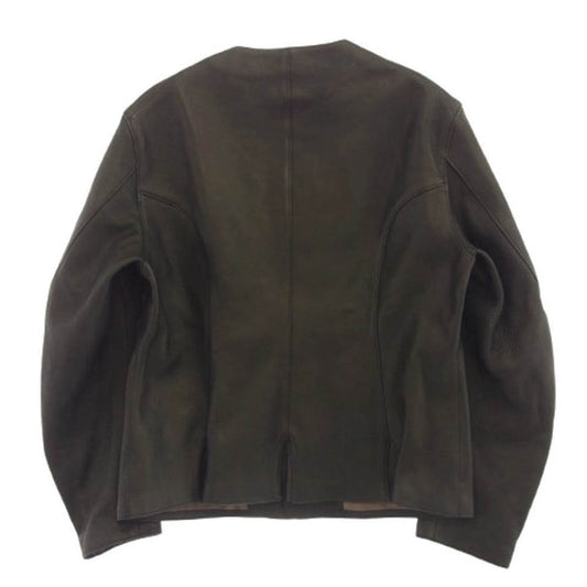 JELADO ジェラード TM03430 the 2 monkeys ザ トゥーモンキーズ Round neck Leather Waistcoat ラウンドネック レザー ブラック系 L【新古品】【未使用】【中古】