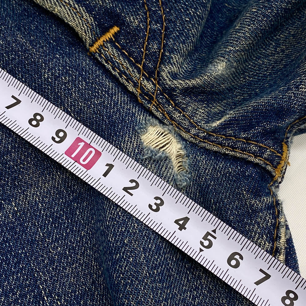 Levi's リーバイス ヴィンテージ オリジナル 66前期 501 ボタン裏刻印6 デニム パンツ インディゴブルー系 W35【中古】