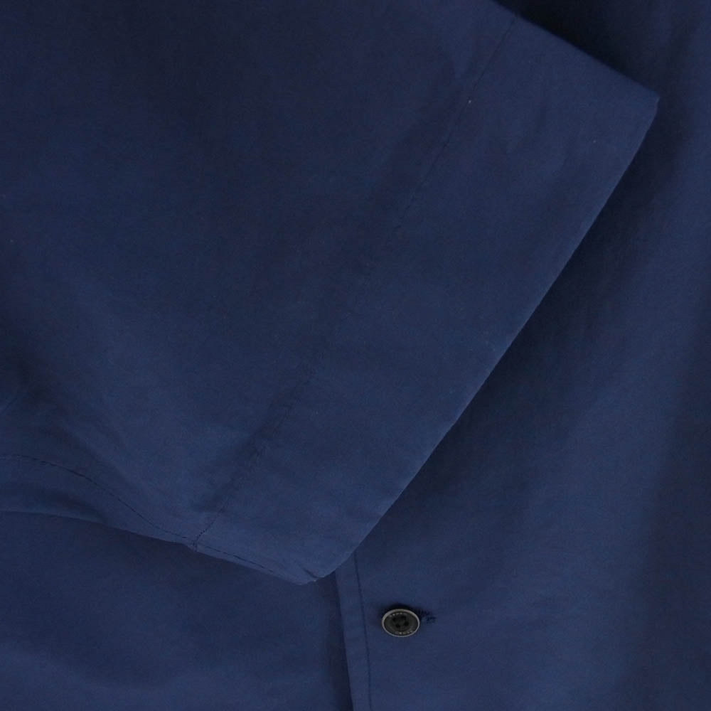 Herno ヘルノ PA0076U ウォーター レペレント ポリエステル フーディー シャツ コート ブルー系 54【極上美品】【中古】