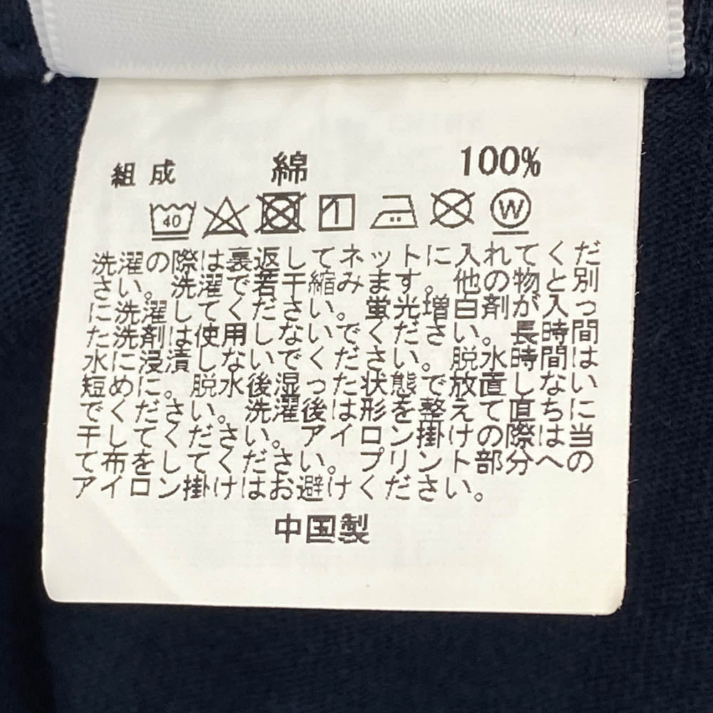 A BATHING APE アベイシングエイプ BAPE ターゲット ロゴ 半袖 Tシャツ L ネイビー系 L【中古】