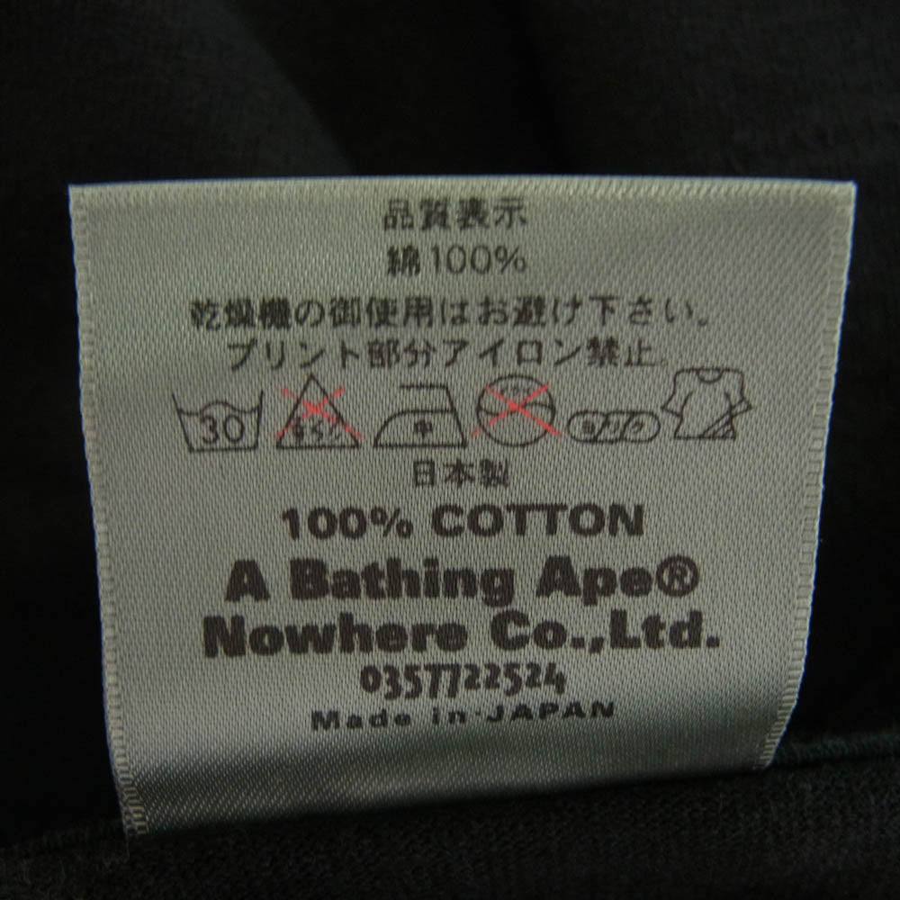 A BATHING APE アベイシングエイプ BAPE General GOLD CARD ジェネラル ゴールドカード 半袖 Tシャツ M ブラック系 M【中古】