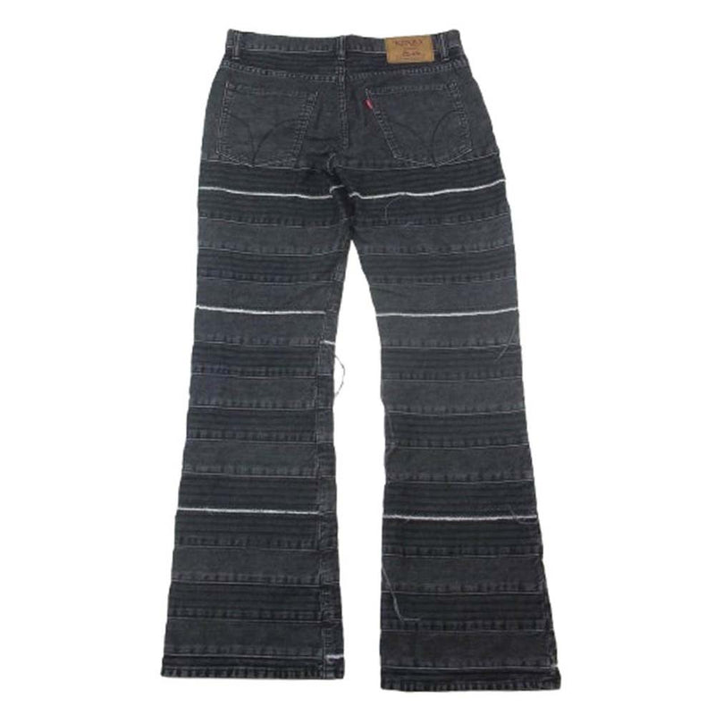 HYSTERIC GLAMOUR ウミヘビ ツギハギ フレア デニム ダメージ