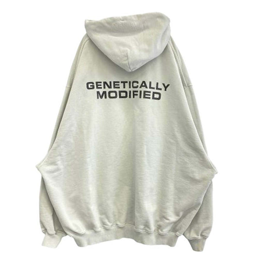VETEMENTS ヴェトモン 23AW UE54HD580B Genetically Modified Hoodie オーバーサイズ フーディ パーカー グレー系 XS【中古】