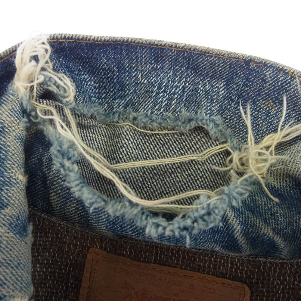 Levi's リーバイス ヴィンテージ 70s ボタン裏刻印525 70505 BIG E 4th 裏地ブランケット デニム ジャケット インディゴブルー系【中古】